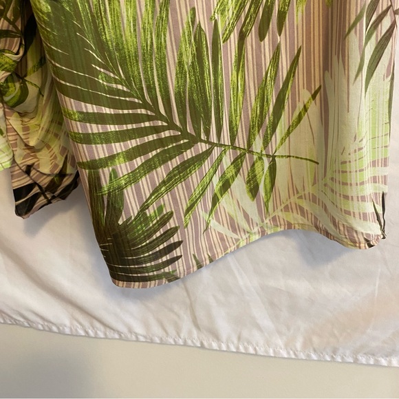 Vince Camuto Swim Cover-up Palazzo Pants; Green Multi pattern, Size XS - Picture 5 of 14